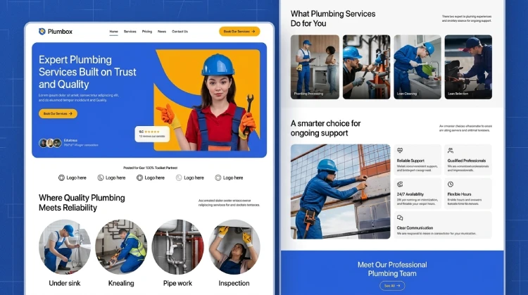 Responsive home services web design