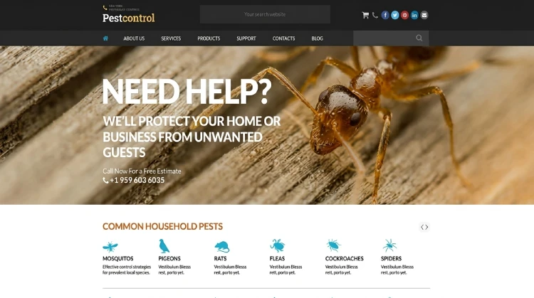 Home service business website design