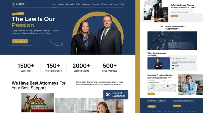 Law firm website design services