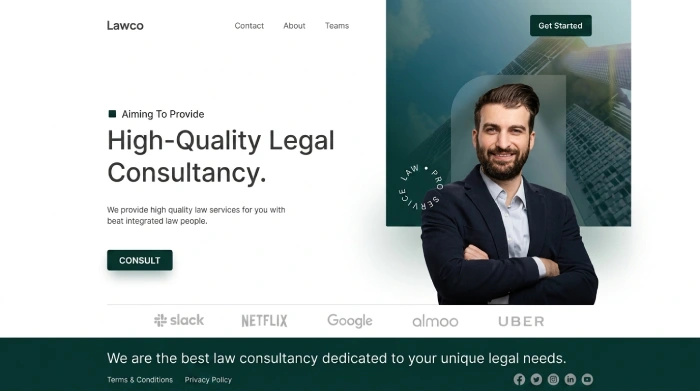 Professional law firm website design