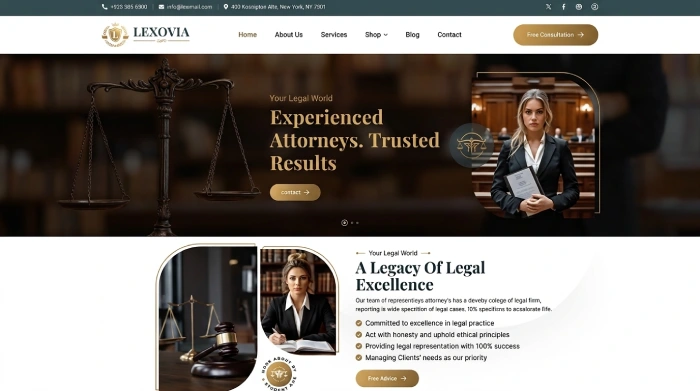 Responsive law firm website design