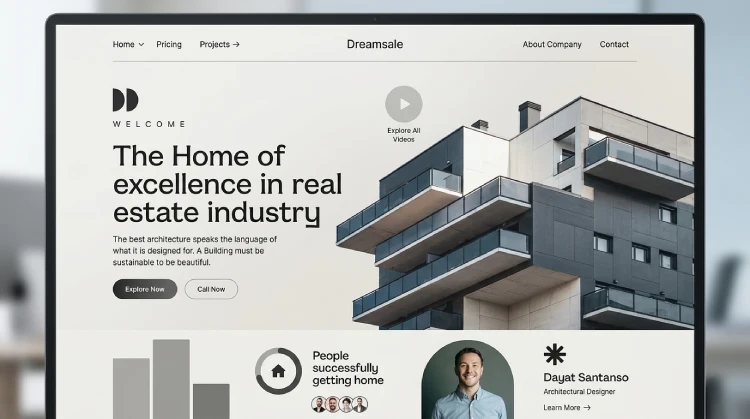 Real estate website design services