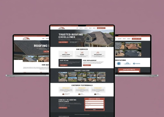 Professional Roofing Website Design
