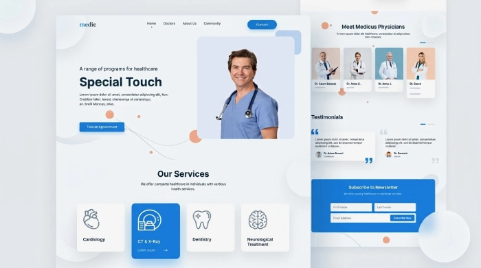 Professional medical website design services
